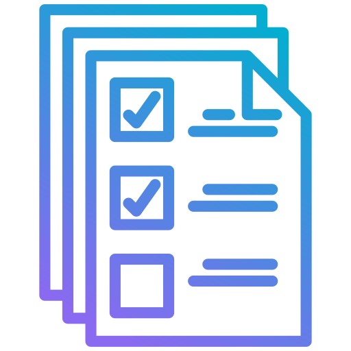 Checklist icon showing documents